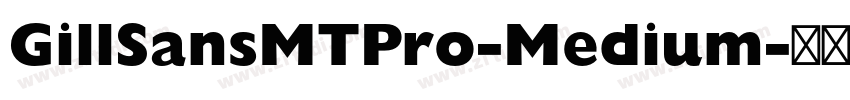 GillSansMTPro-Medium字体转换