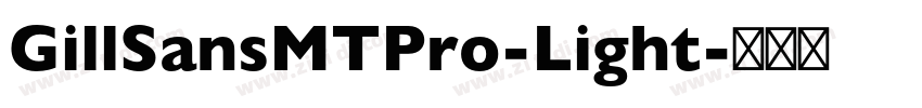 GillSansMTPro-Light字体转换