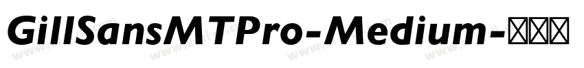GillSansMTPro-Medium字体转换