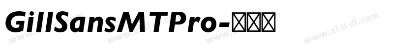 GillSansMTPro字体转换
