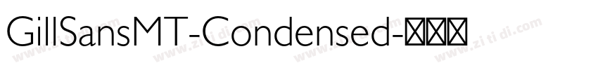 GillSansMT-Condensed字体转换