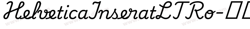 HelveticaInseratLTRo字体转换
