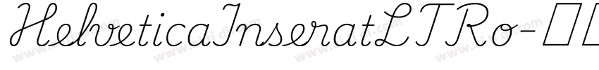 HelveticaInseratLTRo字体转换