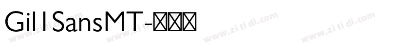 Gil1SansMT字体转换