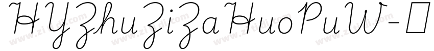 HYZhuZiZaHuoPuW字体转换