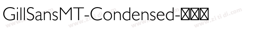 GillSansMT-Condensed字体转换