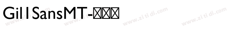 Gil1SansMT字体转换