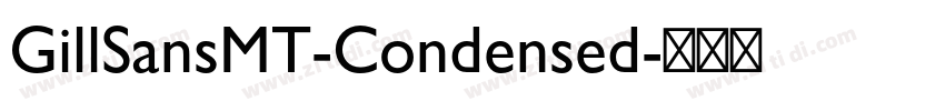 GillSansMT-Condensed字体转换