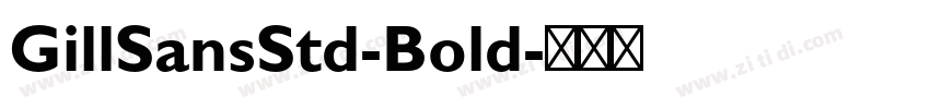 GillSansStd-Bold字体转换