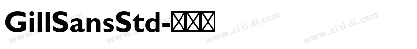 GillSansStd字体转换