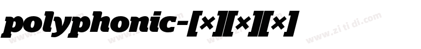 polyphonic字体转换