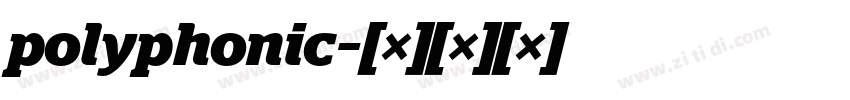 polyphonic字体转换