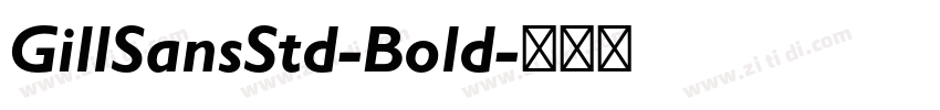GillSansStd-Bold字体转换