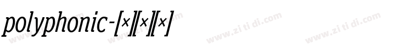 polyphonic字体转换