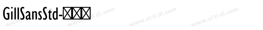 GillSansStd字体转换