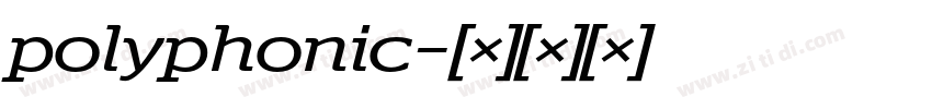polyphonic字体转换