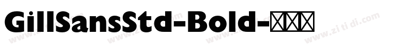 GillSansStd-Bold字体转换