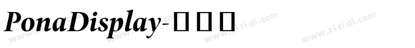 PonaDisplay字体转换