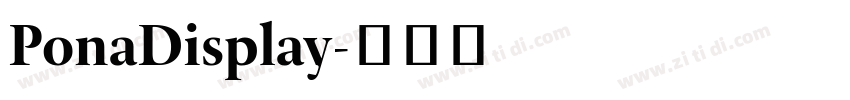 PonaDisplay字体转换