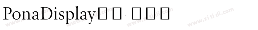 PonaDisplay字体字体转换