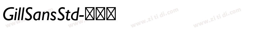 GillSansStd字体转换