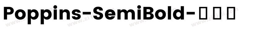 Poppins-SemiBold字体转换