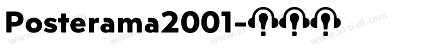Posterama2001字体转换