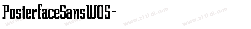 PosterfaceSansW05字体转换
