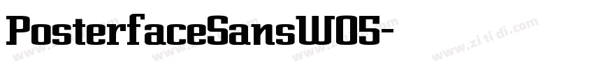 PosterfaceSansW05字体转换