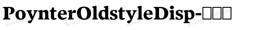 PoynterOldstyleDisp字体转换 PoynterOldstyleDisp字体转换