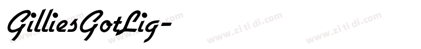 GilliesGotLig字体转换