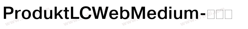 ProduktLCWebMedium字体转换