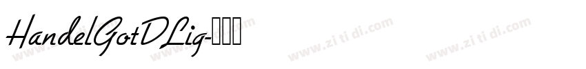 HandelGotDLig字体转换