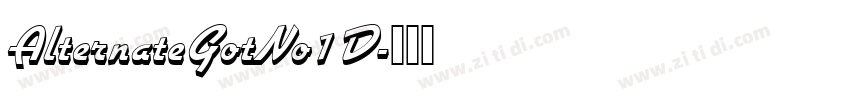 AlternateGotNo1D字体转换