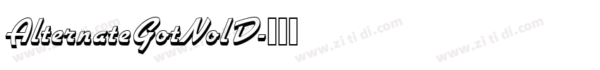 AlternateGotNolD字体转换
