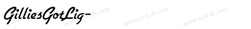 GilliesGotLig字体转换