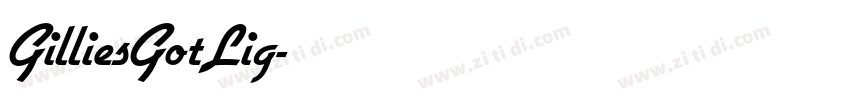 GilliesGotLig字体转换