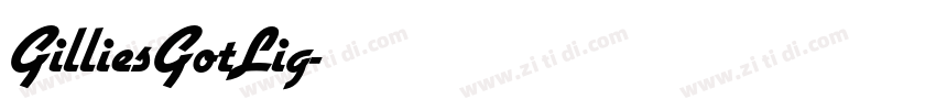GilliesGotLig字体转换