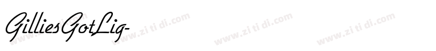 GilliesGotLig字体转换