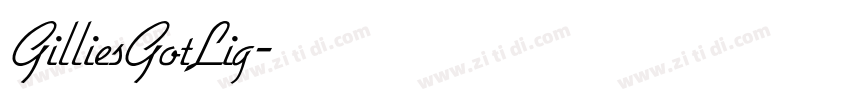 GilliesGotLig字体转换