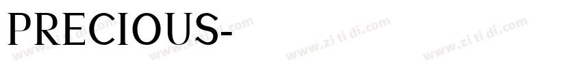 PRECIOUS字体转换