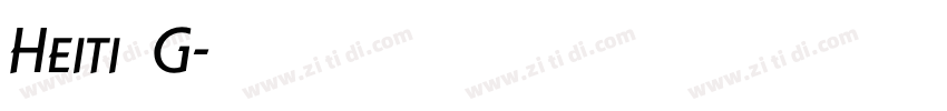 HeitiEG字体转换