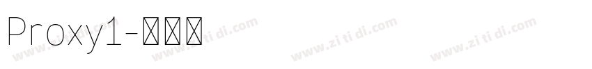 Proxy1字体转换