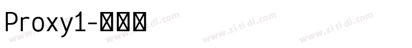 Proxy1字体转换