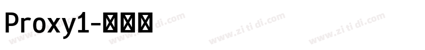 Proxy1字体转换