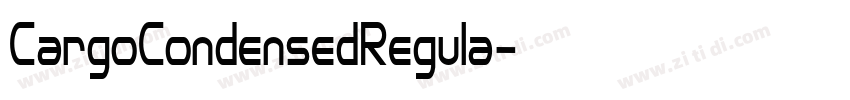 CargoCondensedRegula字体转换
