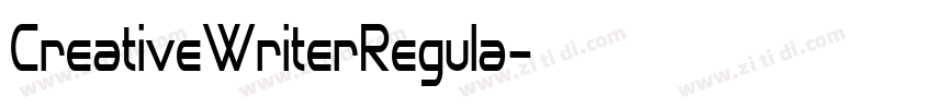 CreativeWriterRegula字体转换