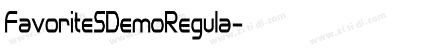 FavoriteSDemoRegula字体转换