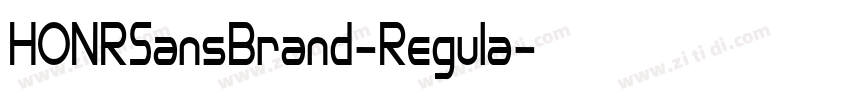 HONRSansBrand-Regula字体转换