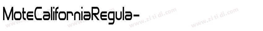 MoteCaliforniaRegula字体转换